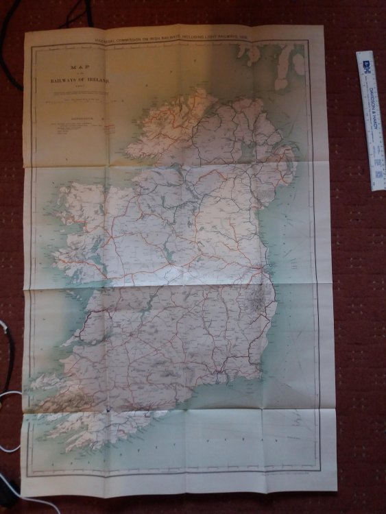 Irish Railways - 1907 Vice Regal Commission Map NOW SOLD - For Sale or ...