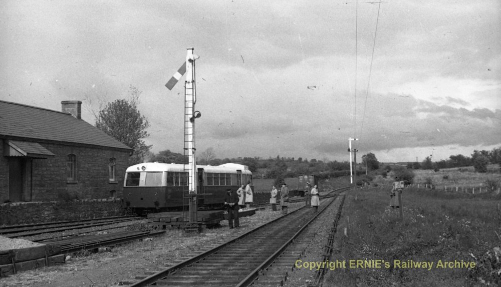 SLNCR 1950-05-18 Dromahair  Railcar B on Special in yard for 2A to pass HCC73017.jpg