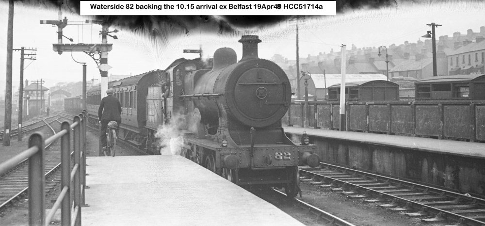 NCC 1948-04-19 Londonderry Waterside 82 backing out 10.15 ex Belfast HCC 51714a.jpg