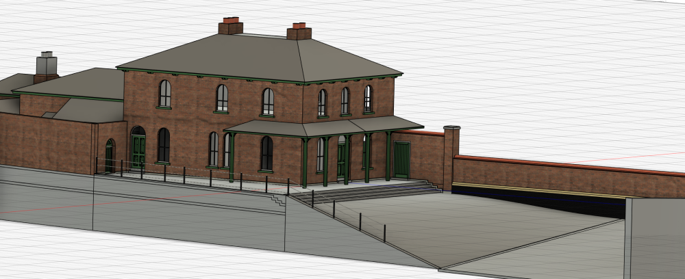 Dromore Station front brick.png